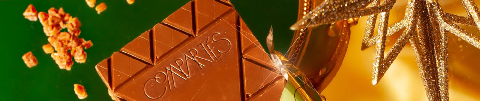 Gourmet Holiday Chocolate Bars.