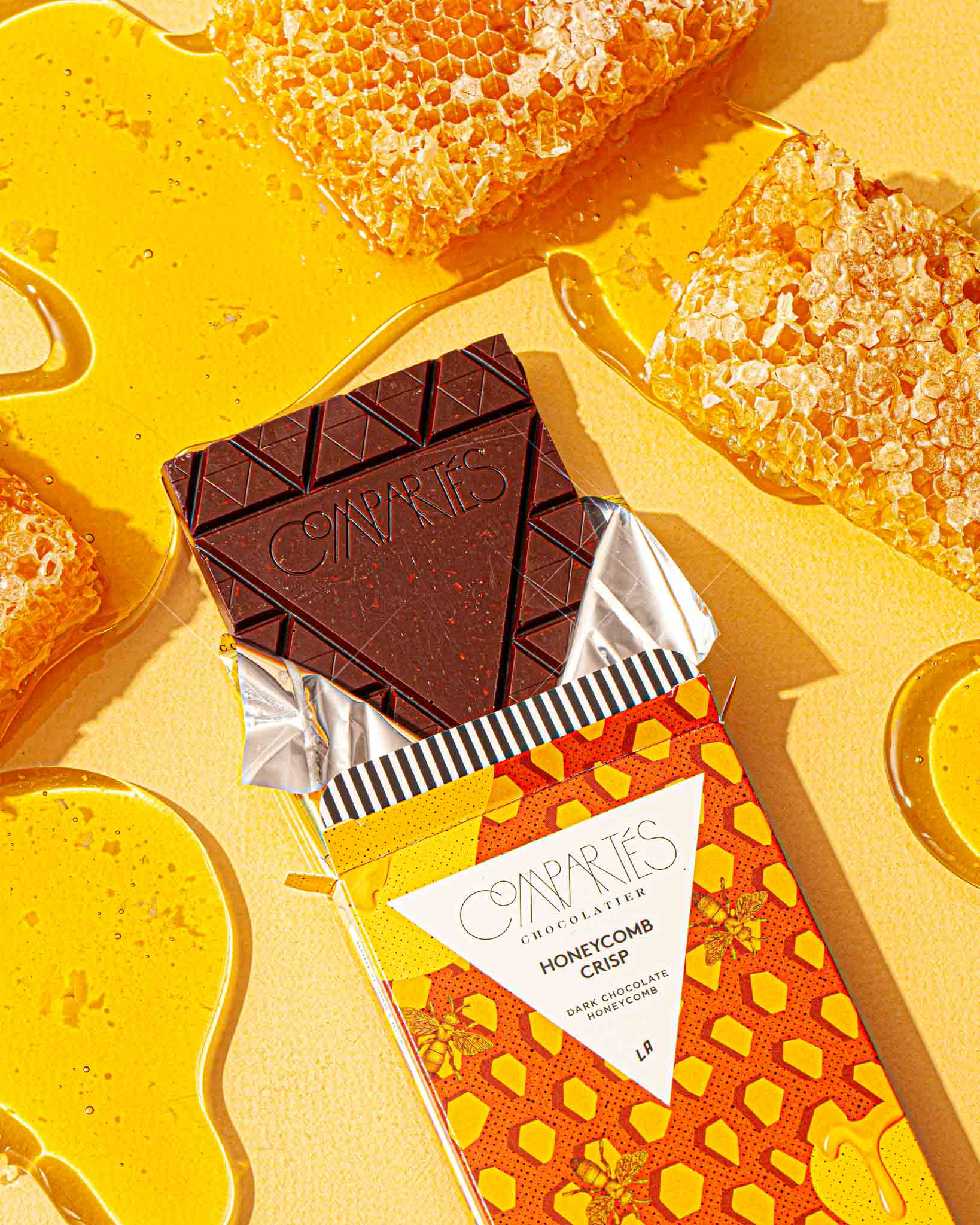 Luxury Dark Chocolate Gift - Honeycomb Crisp Chocolate Bar