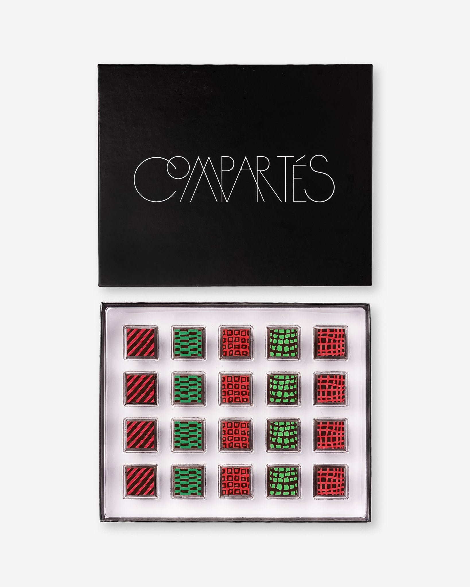 Gourmet Holiday Christmas Chocolates Gift Box Red Green - Luxury Chocolate Gift Box